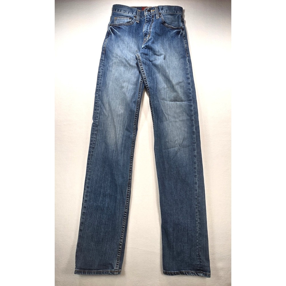 Arizona Jean Co Mens Slim Straight Blue Denim Jeans 26x36‎ Medium Wash Stretch